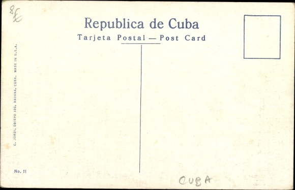 Postcard Havana Cuba, view from Casablanca