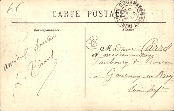 Postcard Montfort l'Amaury Yvelines, Abside de l'Eglise, commencee par Amaury
