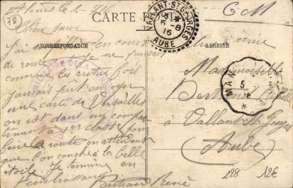 Postcard Achères Yvelines, La Gare