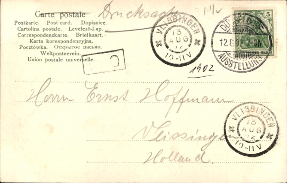 Ak Düsseldorf, Tentoonstelling, Paviljoen, Metaalbewerking