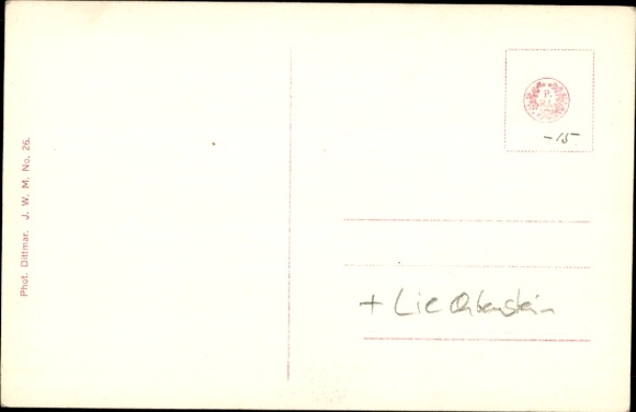 Postcard Princess Arnulf of Bavaria, Theresia of Liechtenstein