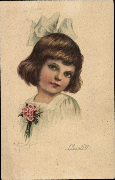 Artist PC Frank, Elly, Lieselott, girl portrait