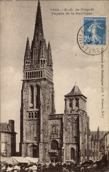 Postcard Le Folgoët Finistère, Basilica