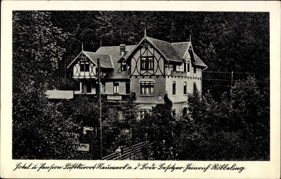 KP Neuwerk an der Bode Altenbrak Thale w Harz, Hotel Heinrich Röbbeling, most