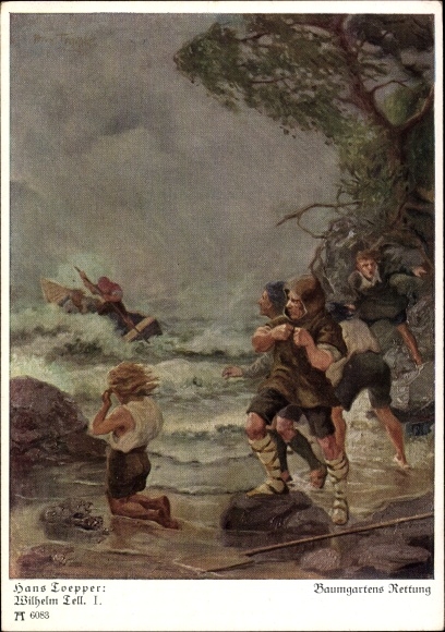 Artist PC Toepper, H., Baumgarten&#39;s rescue, Wilhelm Tell I