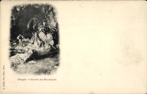 Postcard Morgat Crozon Finistère, Grotte des Normands