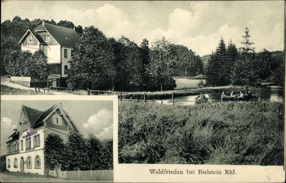 Postcard Wiehl in the Oberberg district, Hotel Waldfrieden