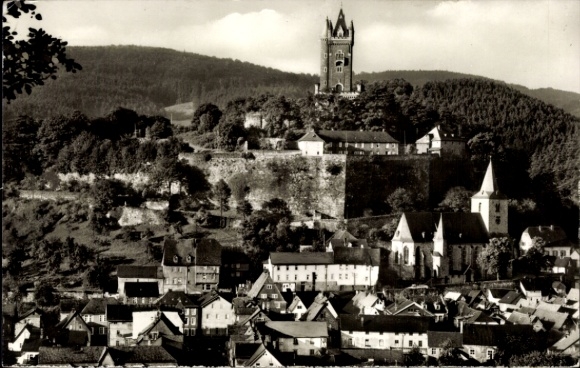 Ak Dillenburg in Hessen, Blick zum Schlossberg