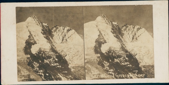 Stereo photo of Carinthia, view of the Grossglockner