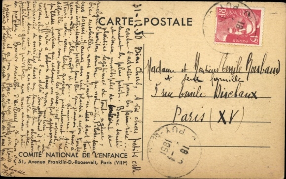 Artist Postcard Lesourt, National Children&#39;s Week, Le Coche et la Mouche