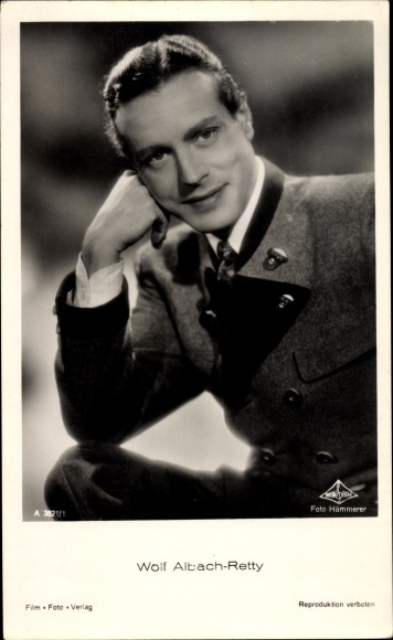 Ak Schauspieler Wolf Albach-Retty, Portrait