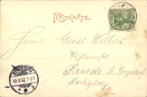 Postcard Tesperhude Geesthacht on the Elbe, Gasthaus JB Wichmann