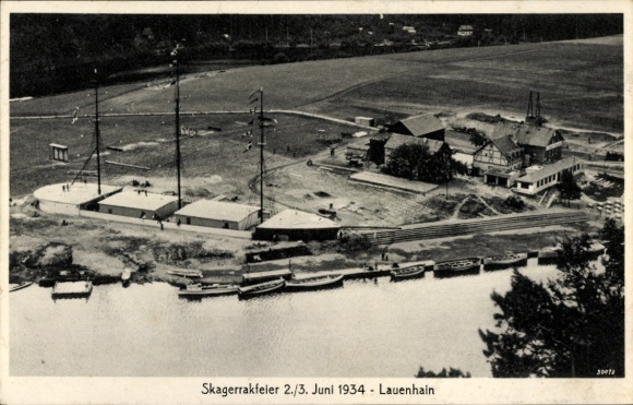 Ak Lauenhain Mittweida in Sachsen, Skagerrakfeier 1934, SA Seesport Übungslager