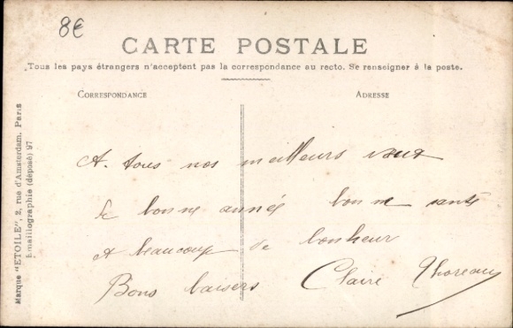 Postcard Issoudun Indre, Old Hospitals, Bridge, Water,人物：没有见到的