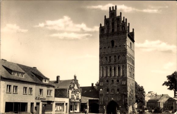 Ak Anklam in Mecklenburg-Vorpommern, Steintor, winkel E. Lemke