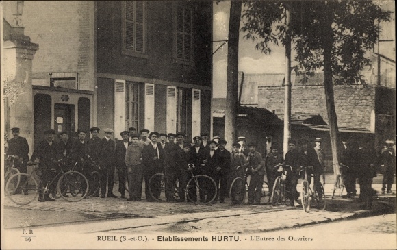 Postcard Rueil Hauts-de-Seine, Hurtu Establishments, Entry of Workers