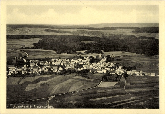 Ak Auernheim Treuchtlingen im Altmühltal Mittelfranken, Fliegeraufnahme