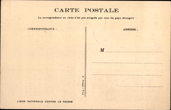 Artist Postcard Poulbot, Francisque, So They Never Sleep, Bedbugs