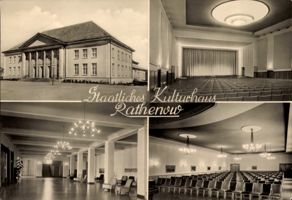 Ak Rathenow im Havelland, Staatscultureel Centrum, interieur