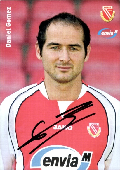 Autogrammkarte Fußballer Daniel Gomez, Energie Cottbus, Autogramm
