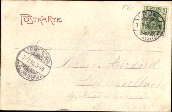 Postcard Iserlohn in the Märkisches Kreis, Dechen cave, interior view, royal hall, dwarf, organ grotto