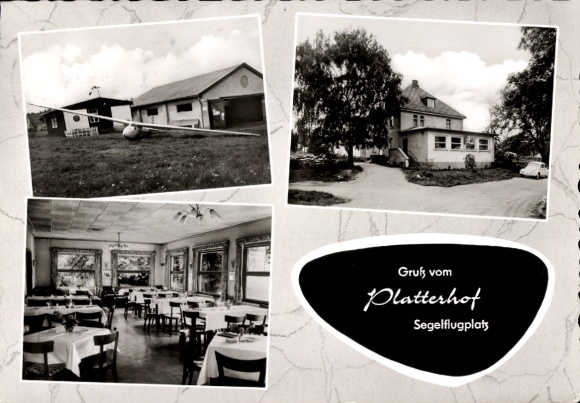 Ak Wehen im Taunus Hessen, Platterhof, Segelflugplatz, Gasthaus