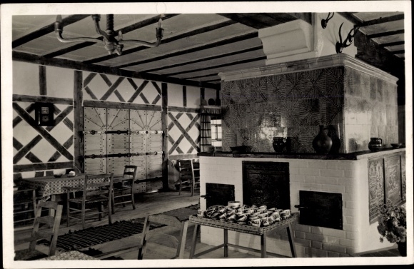 Postcard Sasbachwalden in the Ortenau district, Hohenritt star inn, oven