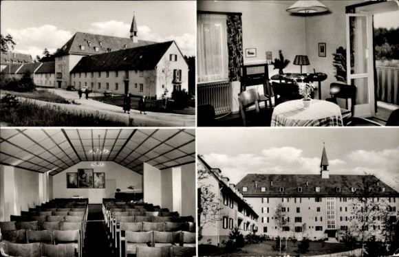 Ak Schwarzenbruck in Mittelfranken Bayern, Anstalten Rummelsberg, Feierabendhaus, Wohnzimmer, ...