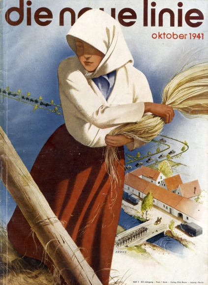 bauhaus the new line. October 1941 cover Otto Arpke