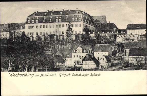 Ak Wechselburg in Sachsen, Gräflich Schönburger Schloss