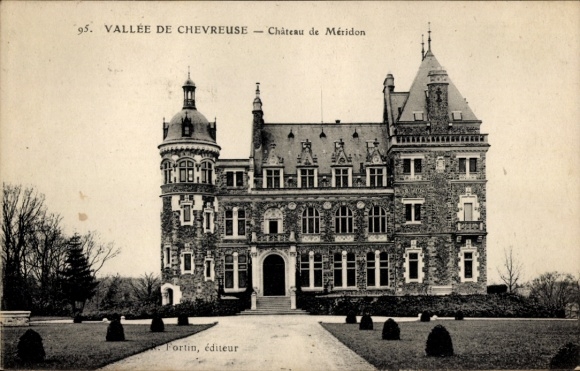 PC Saint Lambert Vallée de Chevreuse Yvelines, Château de Méridon, black and white, Fortin, éditeur
