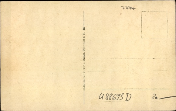 Postcard Urnau Deggenhausertal in the Lake Constance hinterland, view of a house, panorama of the place