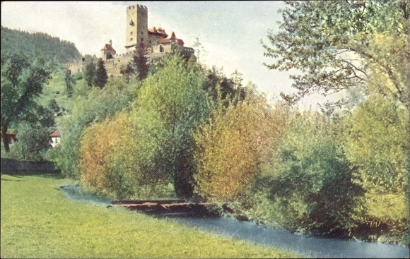 Postcard Friesach in Carinthia, Geiersburg