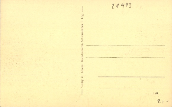 Postcard Schwarzenbek in Schleswig Holstein, convalescent home