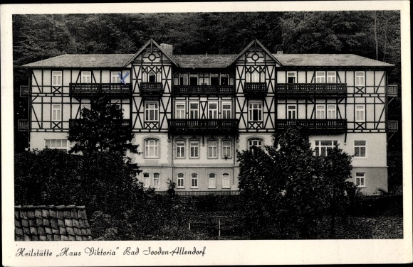 Postcard Bad Sooden Allendorf in Hesse, sanatorium Haus Viktoria