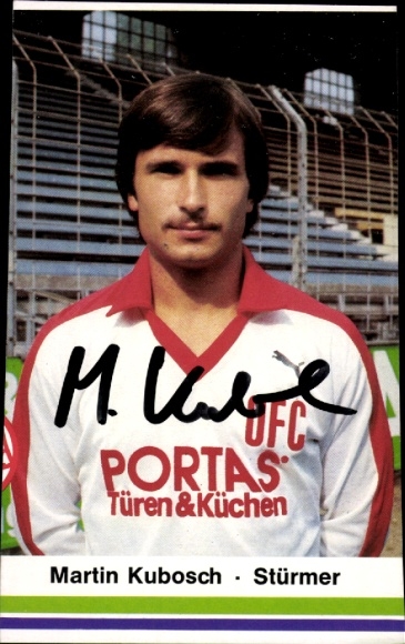 Autogrammkarte Fußballer Martin Kubosch, Kickers Offenbach, Autogramm