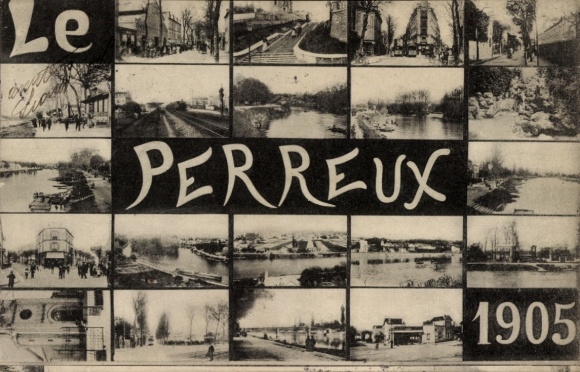 Ak Le Perreux sur Marne Val de Marne, nansicht von Le Perreux 1905, verschiedene Szenen und Lands