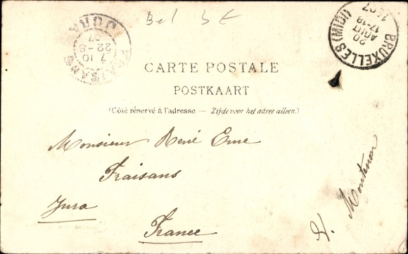 Postcard Etterbeek Bruxelles Brussels, Caserne des Guides