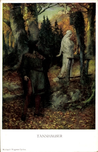 Ak Tannhäuser, Richard Wagner-cyclus
