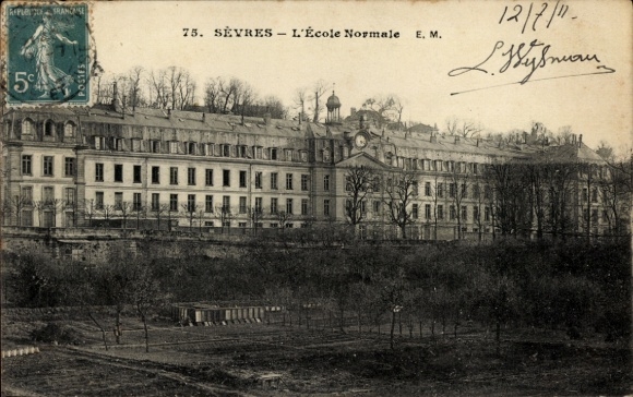 Ak Sèvres Hauts de Seine, L'Ecole Normale, Schule