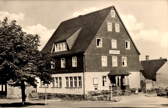 Ak Steinheid Neuhaus am Rennweg Thüringen, HOG Goldener Hirsch