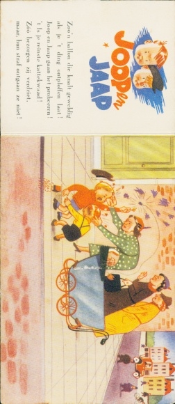 Klapp Ak Kurzgeschichte, Joop und Jaap, Frauen, Baby im Kinderwagen