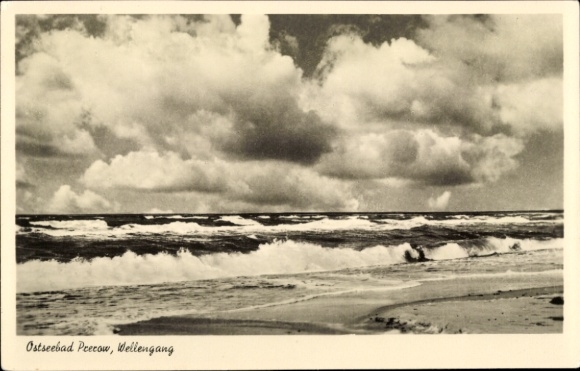 Postcard Ostseebad Prerow on the Darß, waves