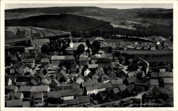 Ak Baumholder im Westrich, luchtfoto