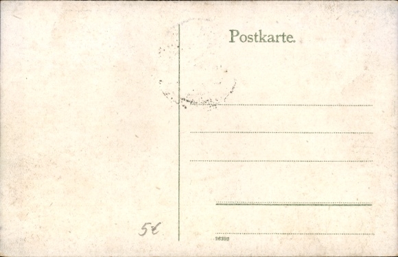 Postcard Saarbrücken, main station