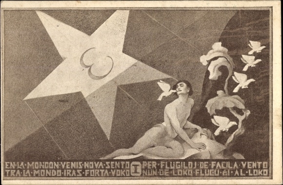Artist Postcard Zamenhof, LL, La Espero, Esperanto