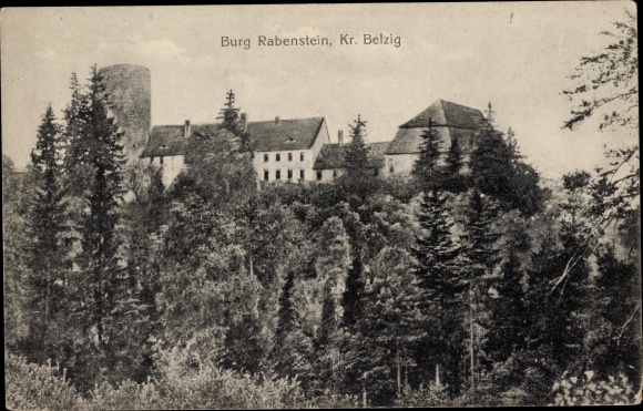 Postcard Raben Rabenstein im Fläming, Rabenstein Castle