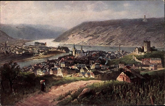 Artist PC Astudin, Bingen am Rhein, general view of the city
