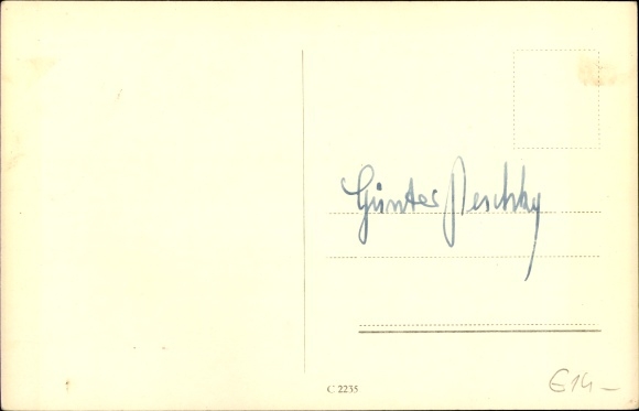 Postcard actress Lotte Koch, portrait, autograph