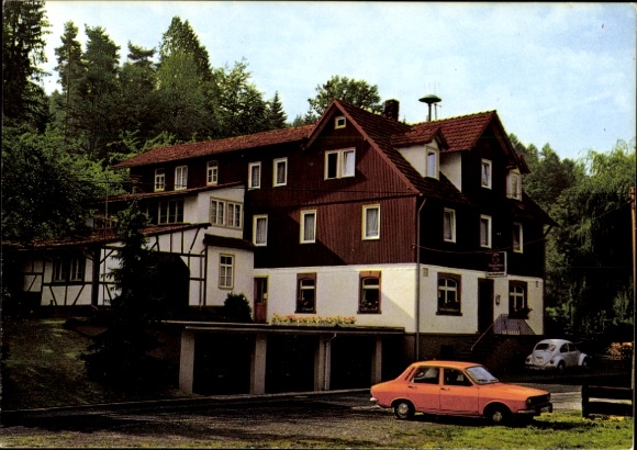 Ak Neuhof Fellen in Neder-Franken, Gasthof Zum Waldfrieden